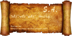 Sóvágó Anita névjegykártya